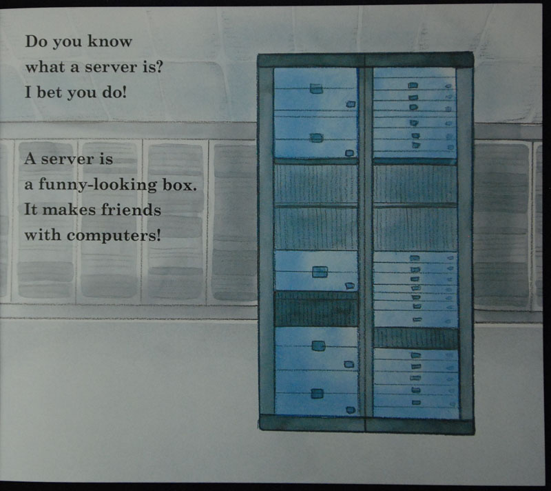 Illustration for article titled Microsoft's Brainwashing Children's Book: Mommy, Where Do Servers Come From?